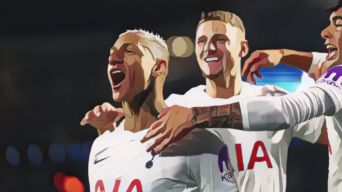 Tottenham players celebrating