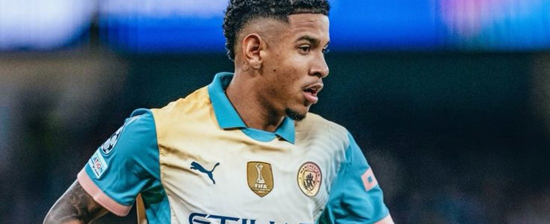 Savinho in action for Manchester City